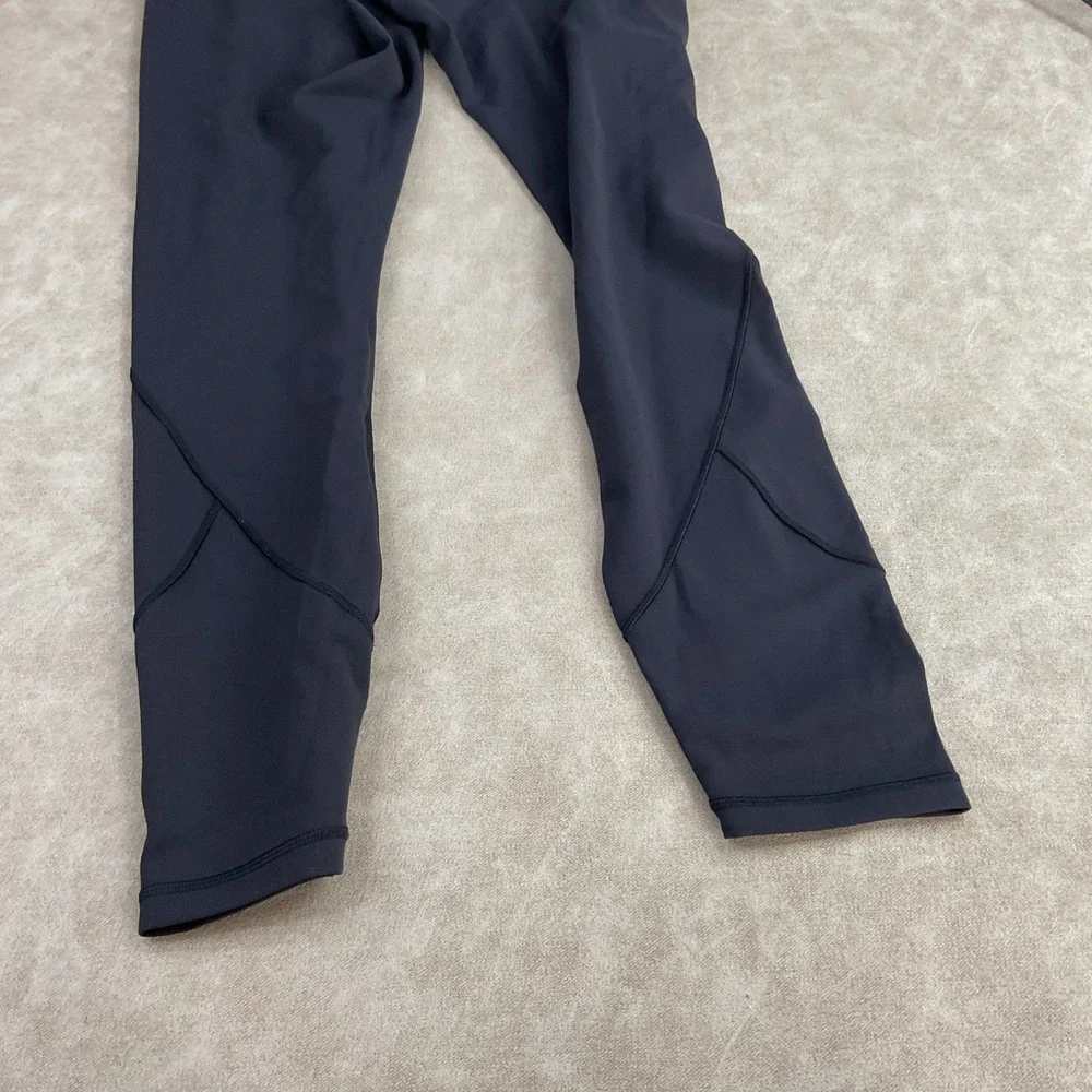 Lululemon Leggings Women Sz 8 Pants In Movement HR 25'' Black Everlux LW5ANXS